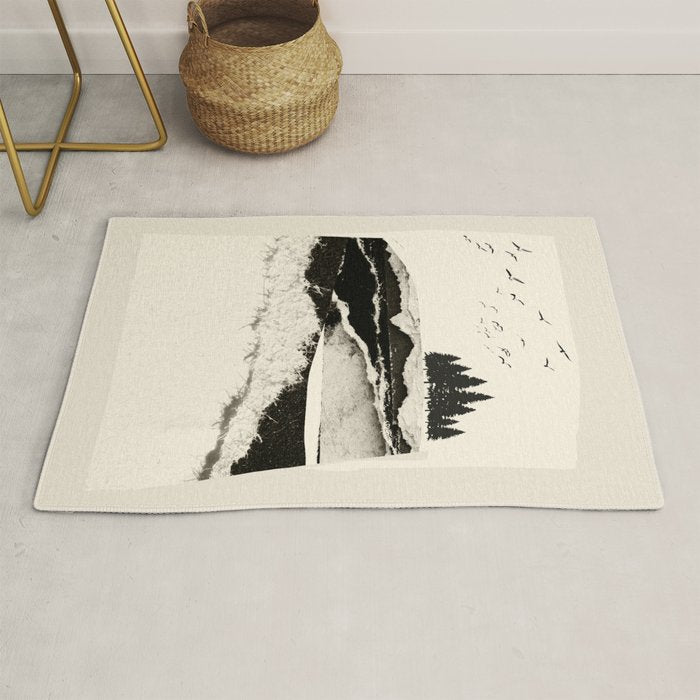 minimal collage/ Landscape Rug Gallery Image 1