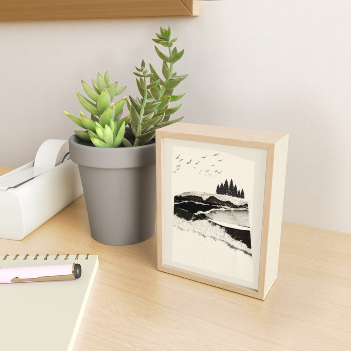 minimal collage/ Landscape Mini Art Print Gallery Image 2