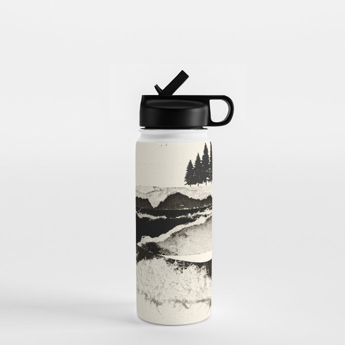 minimal collage/ Landscape Water Bottle Gallery Image 1