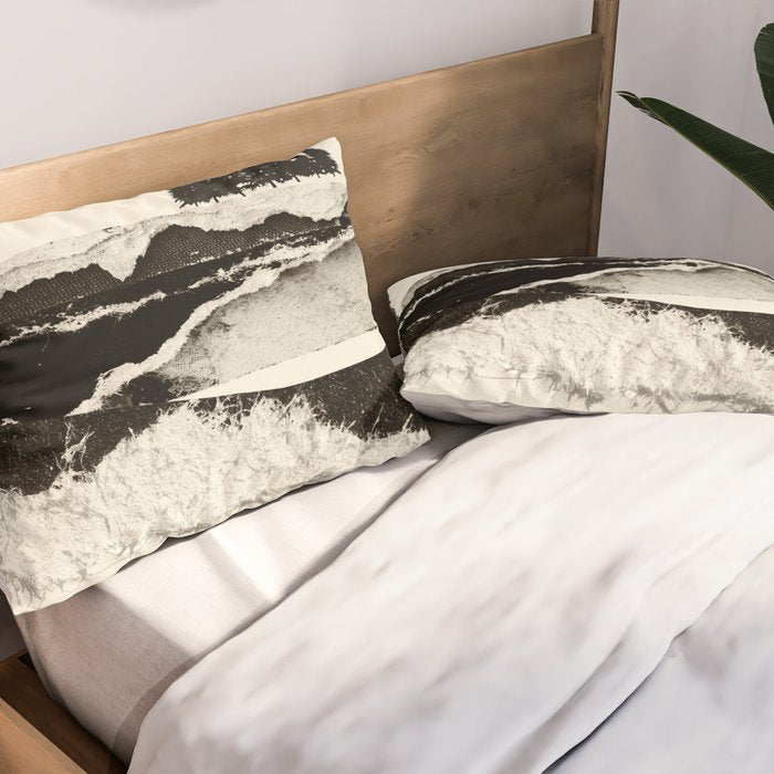 minimal collage/ Landscape Pillow Sham Gallery Image 2