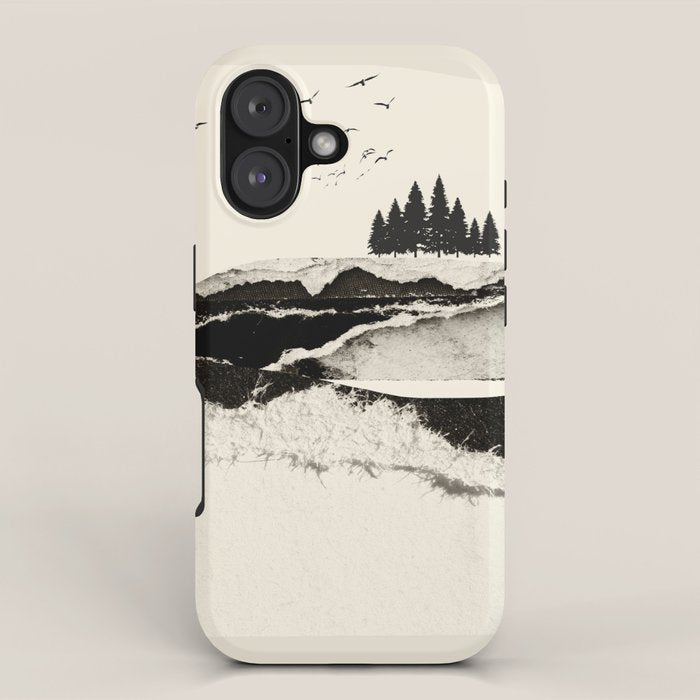 minimal collage/ Landscape iPhone Case Gallery Image 1