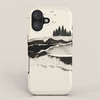 minimal collage/ Landscape iPhone Case Gallery Image 1