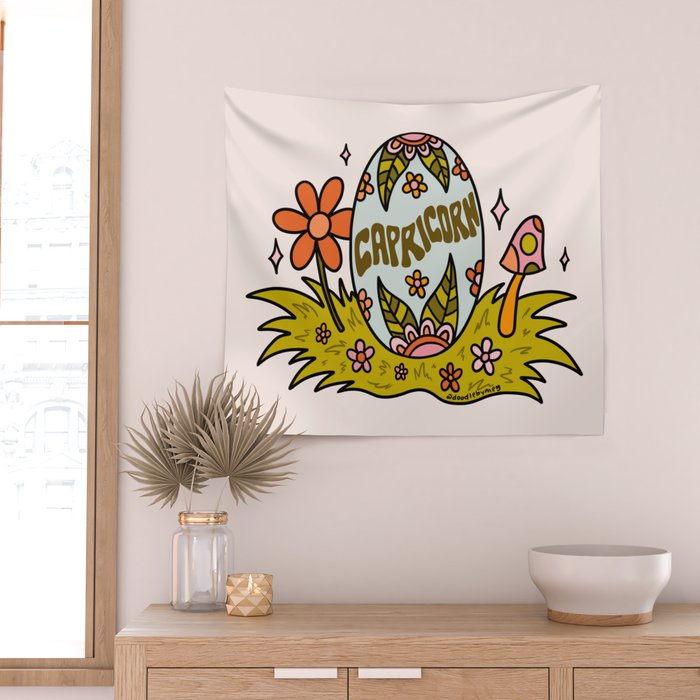 Capricorn Easter Egg Wall Tapestry Gallery Image 2