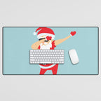 Dabbing Santa I Sleigh Desk Mat Gallery Image 1