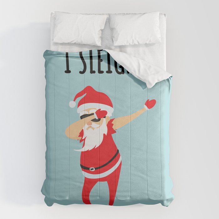 Dabbing Santa I Sleigh Comforter Gallery Image 1