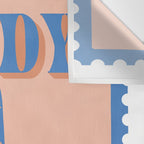 Howdy Cowgirl - Blue & Peach Wall Tapestry Gallery Image 3