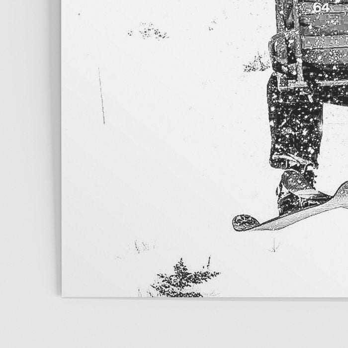 Snow Lift // Ski Chair Lift Colorado Mountains Black and White Snowboarding Vibes Photography Poster Gallery Image 3
