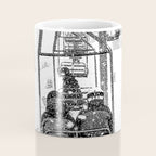 Snow Lift // Ski Chair Lift Colorado Mountains Black and White Snowboarding Vibes Photography Coffee Mug Gallery Image 4