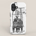 Snow Lift // Ski Chair Lift Colorado Mountains Black and White Snowboarding Vibes Photography iPhone Case Gallery Image 1