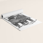 Snow Lift // Ski Chair Lift Colorado Mountains Black and White Snowboarding Vibes Photography Yoga Mat Gallery Image 2