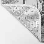 Snow Lift // Ski Chair Lift Colorado Mountains Black and White Snowboarding Vibes Photography Bath Mat Gallery Image 2