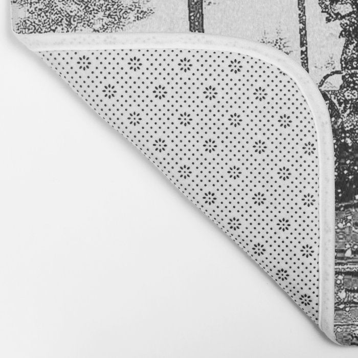 Snow Lift // Ski Chair Lift Colorado Mountains Black and White Snowboarding Vibes Photography Bath Mat Gallery Image 2