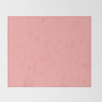 Cozy Blush Pink Ultra Fine Pastel Stripe Pattern  Throw Blanket Gallery Image 2