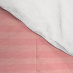 Cozy Blush Pink Ultra Fine Pastel Stripe Pattern  Comforter Gallery Image 4