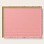 Cozy Blush Pink Ultra Fine Pastel Stripe Pattern  Serving Tray Gallery Image 1