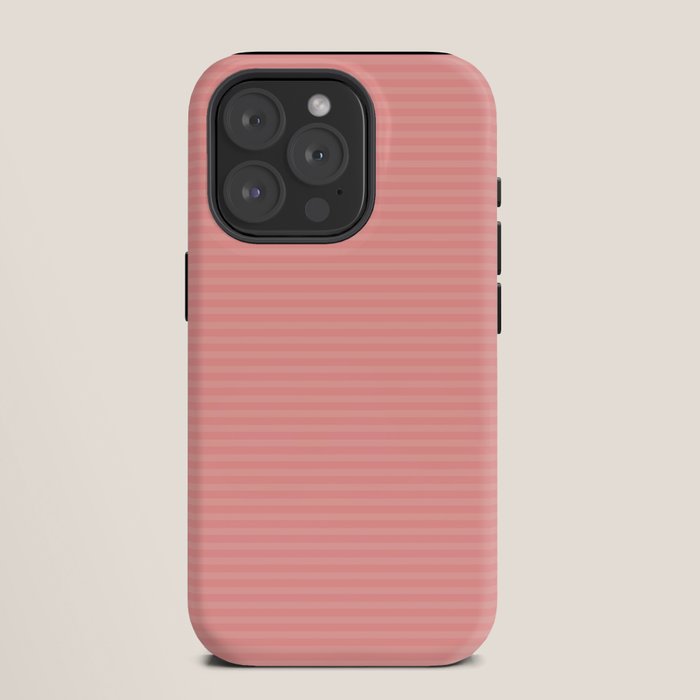 Cozy Blush Pink Ultra Fine Pastel Stripe Pattern  iPhone Case Gallery Image 11