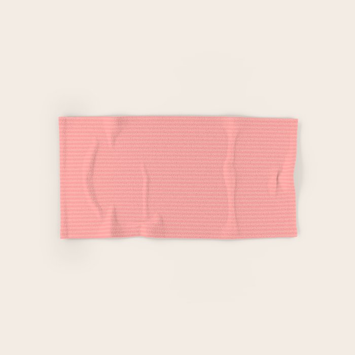 Cozy Blush Pink Ultra Fine Pastel Stripe Pattern  Bath Towel Gallery Image 1