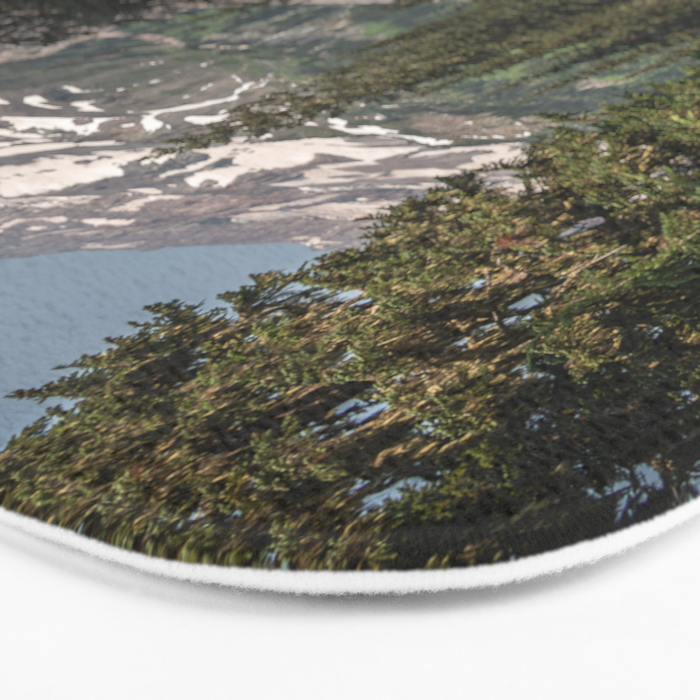 Mount Rainier Wanderlust II - Pacific Northwest Mountain Adventure Bath Mat Gallery Image 3