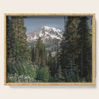 Mount Rainier Wanderlust II - Pacific Northwest Mountain Adventure Serving Tray Gallery Image 1