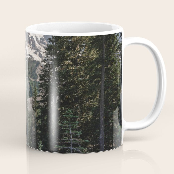 Mount Rainier Wanderlust II - Pacific Northwest Mountain Adventure Coffee Mug Gallery Image 1
