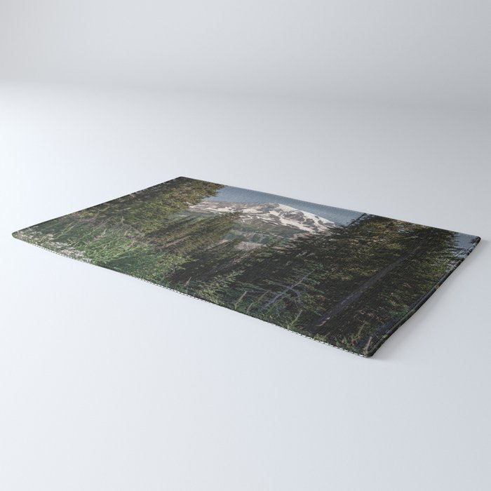 Mount Rainier Wanderlust II - Pacific Northwest Mountain Adventure Rug Gallery Image 3