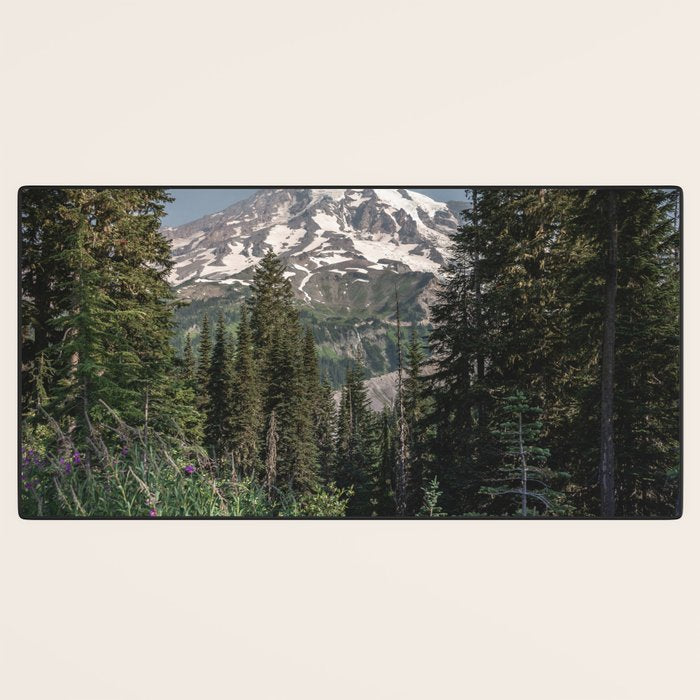 Mount Rainier Wanderlust II - Pacific Northwest Mountain Adventure Desk Mat Gallery Image 3