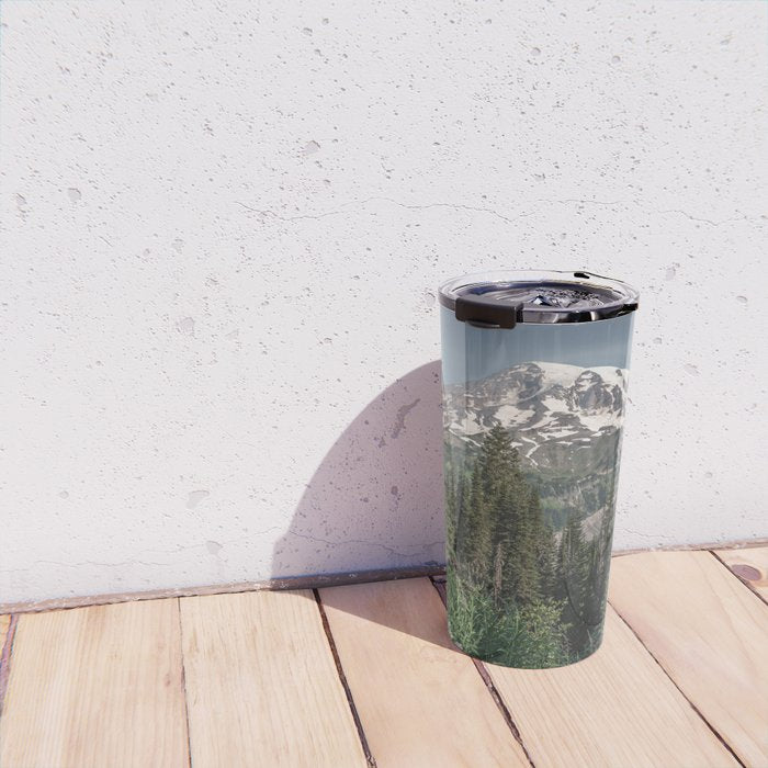 Mount Rainier Wanderlust II - Pacific Northwest Mountain Adventure Travel Mug Gallery Image 4