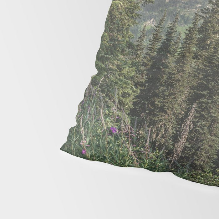 Mount Rainier Wanderlust II - Pacific Northwest Mountain Adventure Pillow Sham Gallery Image 4