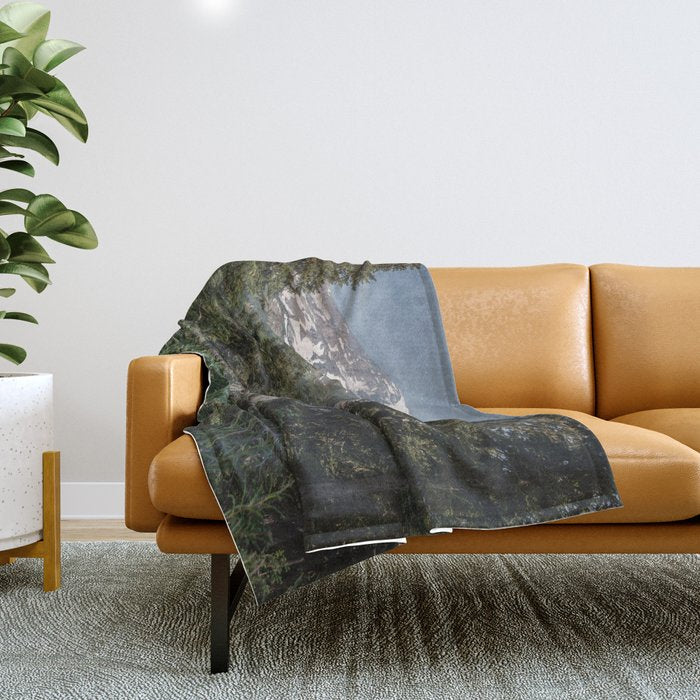 Mount Rainier Wanderlust II - Pacific Northwest Mountain Adventure Throw Blanket Gallery Image 1
