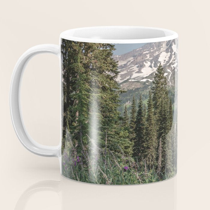 Mount Rainier Wanderlust II - Pacific Northwest Mountain Adventure Coffee Mug Gallery Image 3