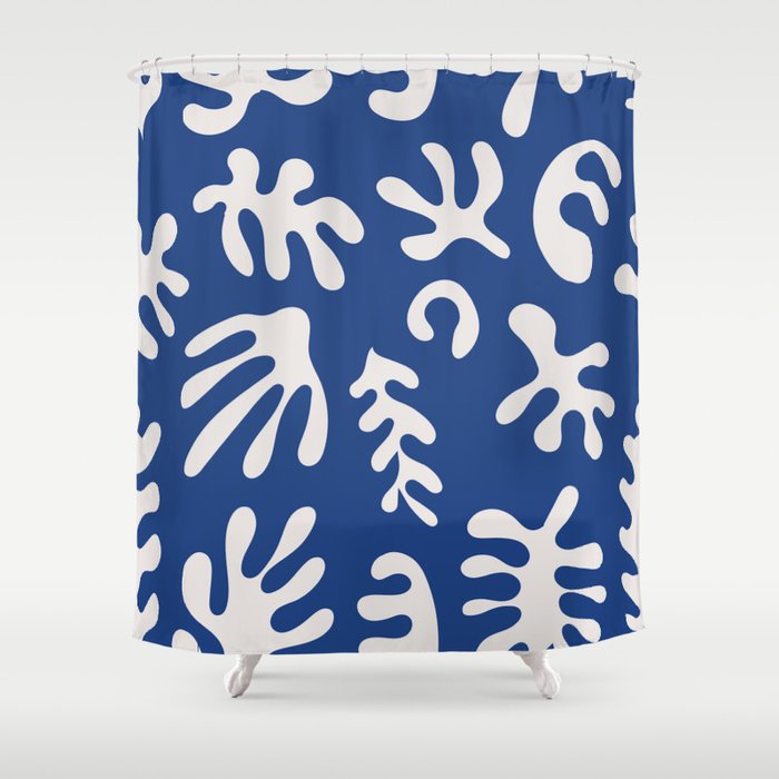 Henri Matisse Organic Cut Out Leaf Shape Pattern Shower Curtain Gallery Image 1
