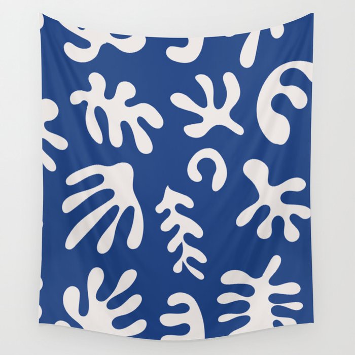 Henri Matisse Organic Cut Out Leaf Shape Pattern Wall Tapestry Gallery Image 1