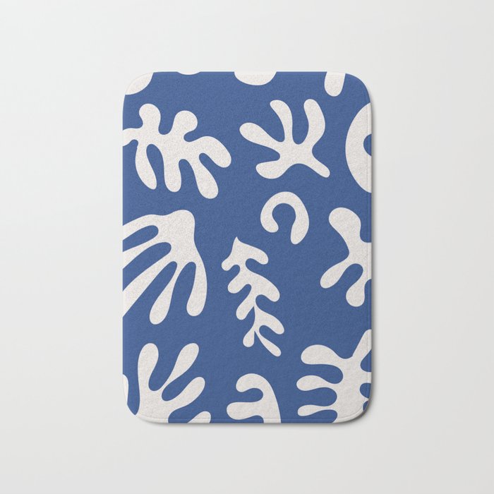 Henri Matisse Organic Cut Out Leaf Shape Pattern Bath Mat Gallery Image 1