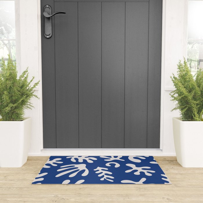 Henri Matisse Organic Cut Out Leaf Shape Pattern Welcome Mat Gallery Image 3