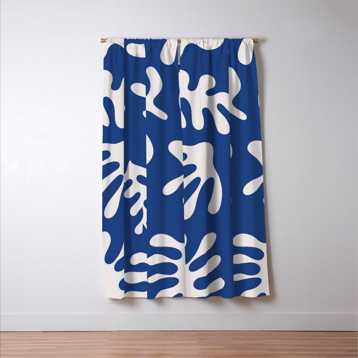 Henri Matisse Organic Cut Out Leaf Shape Pattern Window Curtain Gallery Image 3