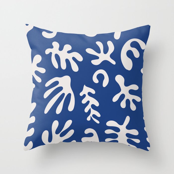 Henri Matisse Organic Cut Out Leaf Shape Pattern Throw Pillow Gallery Image 6
