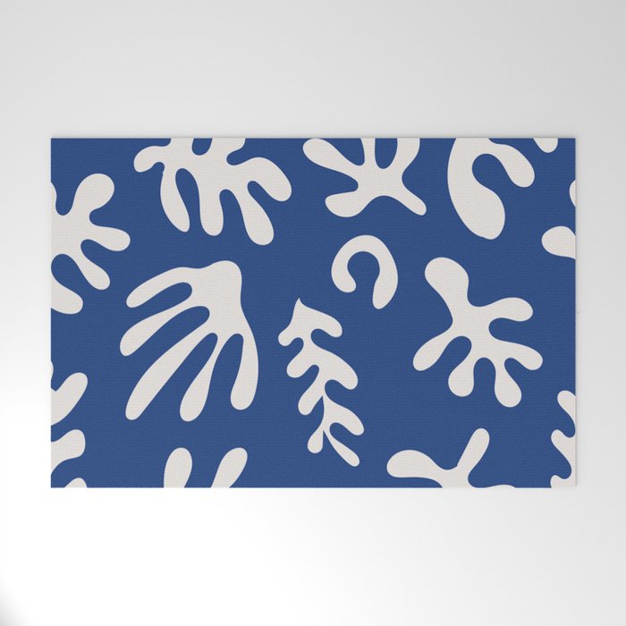 Henri Matisse Organic Cut Out Leaf Shape Pattern Welcome Mat Gallery Image 1