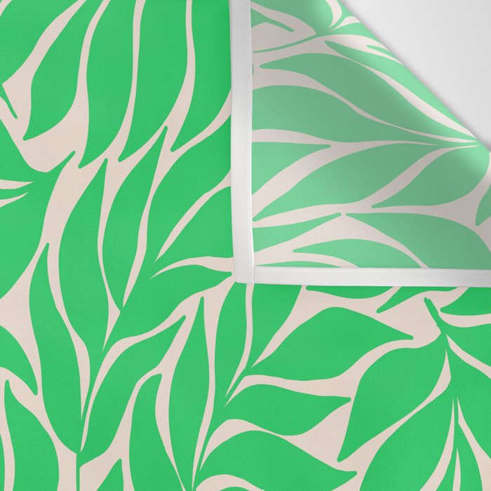 Green Palm Leaves Pattern Wall Tapestry Gallery Image 3