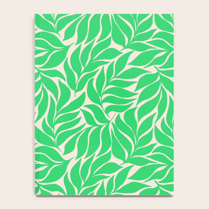 Green Palm Leaves Pattern Notebook Gallery Image 4
