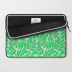 Green Palm Leaves Pattern Laptop Sleeve Gallery Image 2