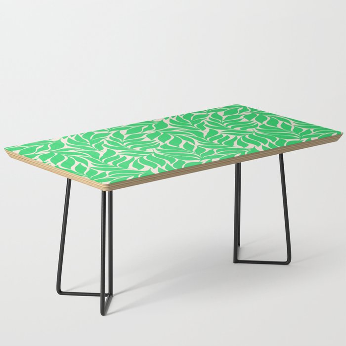 Green Palm Leaves Pattern Coffee Table Gallery Image 1