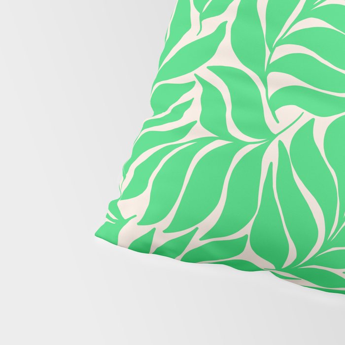 Green Palm Leaves Pattern Pillow Sham Gallery Image 4