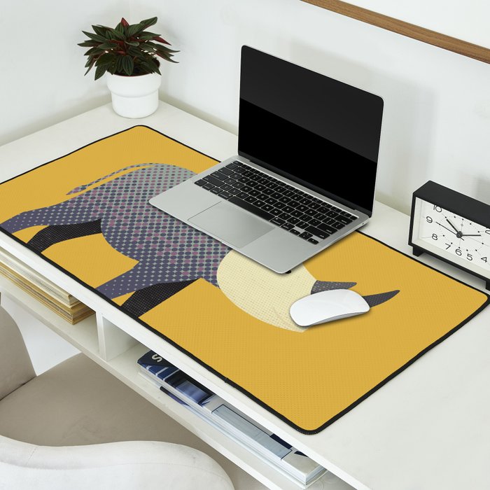 Whimsy Rhinoceros II Desk Mat Gallery Image 2
