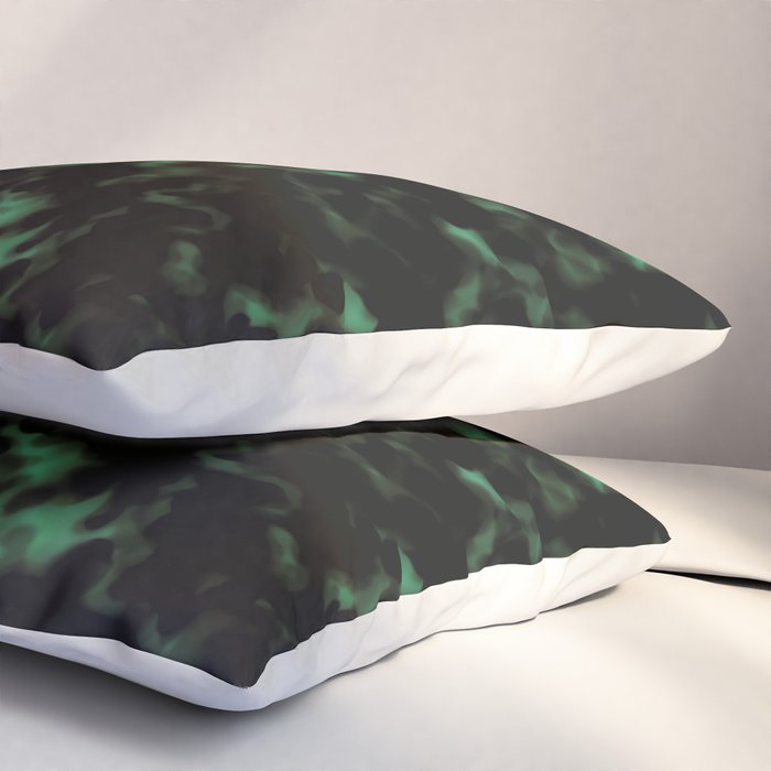 Emerald Green Tortoise Pillow Sham Gallery Image 3