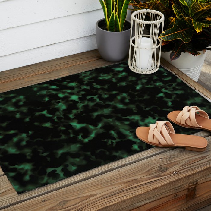 Emerald Green Tortoise Outdoor Rug Gallery Image 2