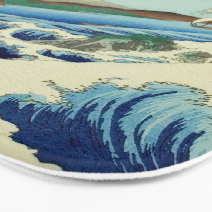 The Sea off Satta in Suruga Province (Suruga Satta kaijo), from the series "Thirty-six Views of Mount Fuji (Fuji sanjurokkei)" by Utagawa Hiroshige Bath Mat Gallery Image 3