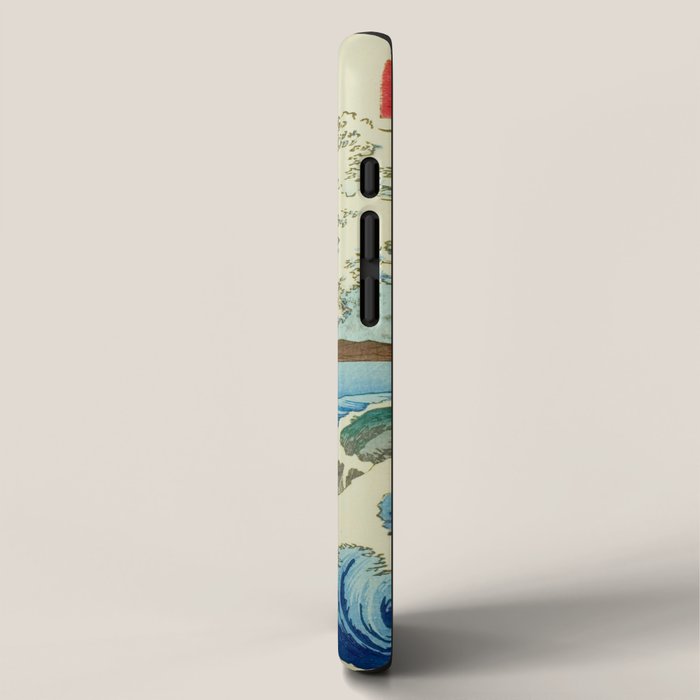 The Sea off Satta in Suruga Province (Suruga Satta kaijo), from the series "Thirty-six Views of Mount Fuji (Fuji sanjurokkei)" by Utagawa Hiroshige iPhone Case Gallery Image 2