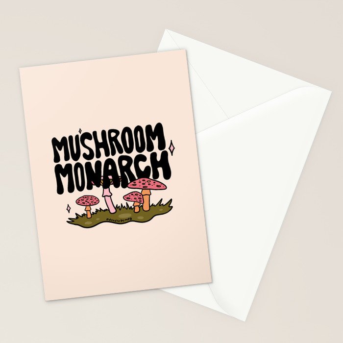 Mushroom Monarch Stationery Card Gallery Image 2