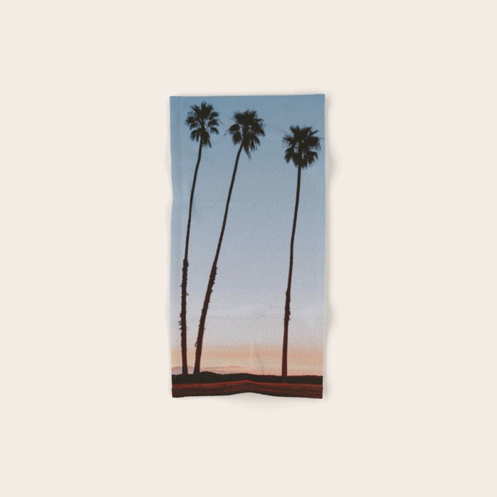 three palm trees iv / santa barbara, california Bath Towel Gallery Image 1
