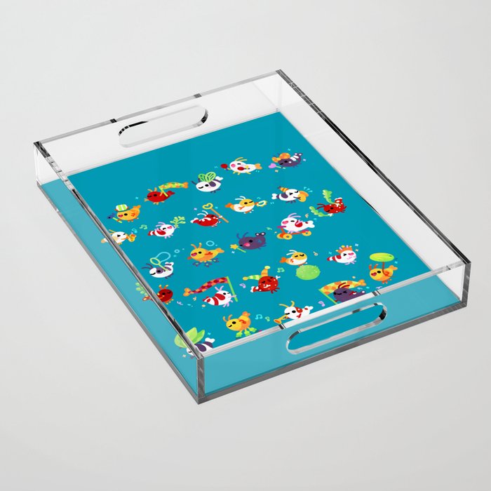 Shrimp march Acrylic Tray Gallery Image 1